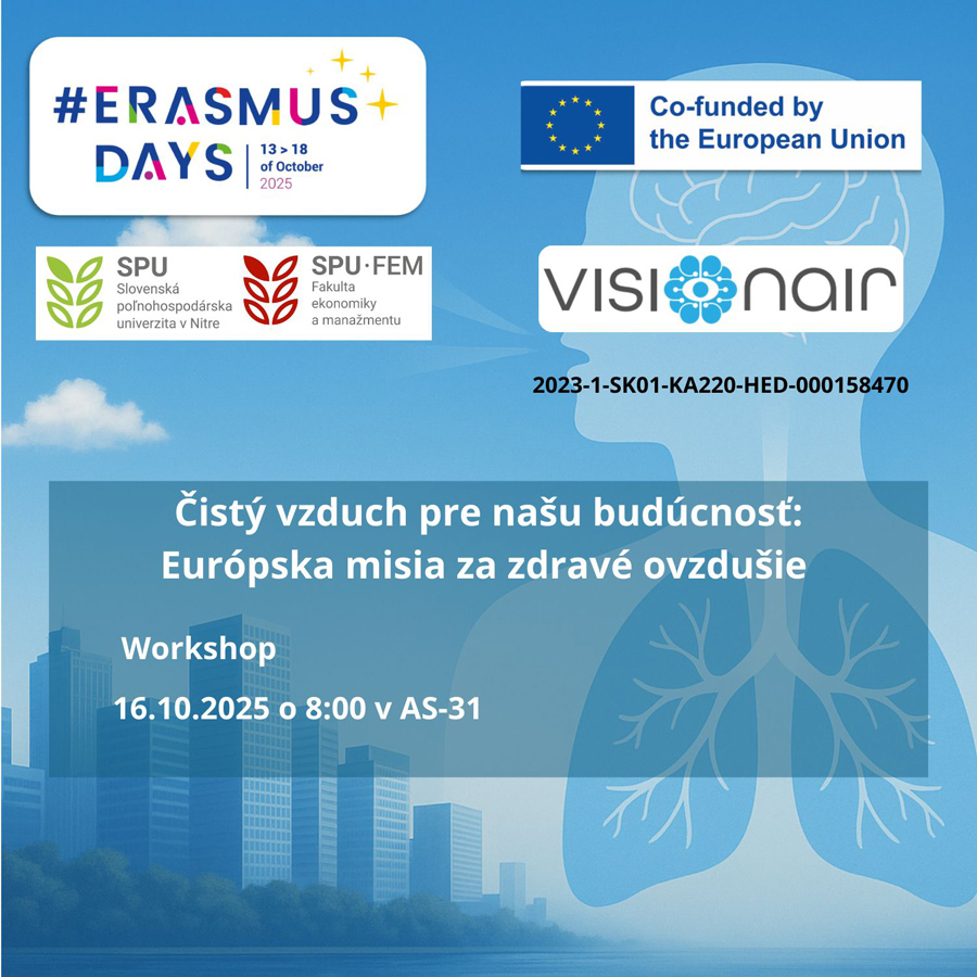 Fakulta ekonomiky a manažmentu sa opätovne zapojila do iniciatívy #ErasmusDays s projektom VISIONAIR